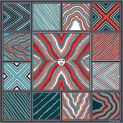 Scarf "NEREDITSA RED" silk 75х75