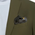 Scarf "BULL ON A GREY BACKGROUNG" silk 45x45
