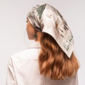 Scarf "MY BEAUTIFUL CITY" silk 65x65