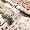 Scarf "MY BEAUTIFUL CITY" silk 65x65
