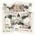 Scarf "MY BEAUTIFUL CITY" silk 65x65