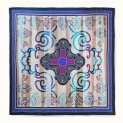 Shawl "NANAI" cashmere 135х135 on biege background