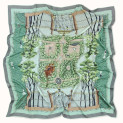 Shawl "SUMMER GARDEN" wool 135х135